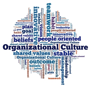 Organizational Culture in word collage